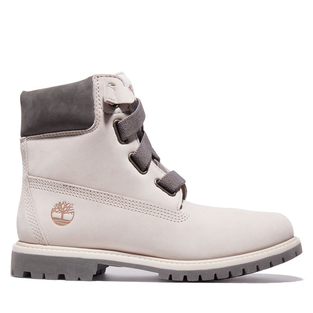 Timberland Womens 6-Inch Boots Premium Pull-On - White - India RM3802496